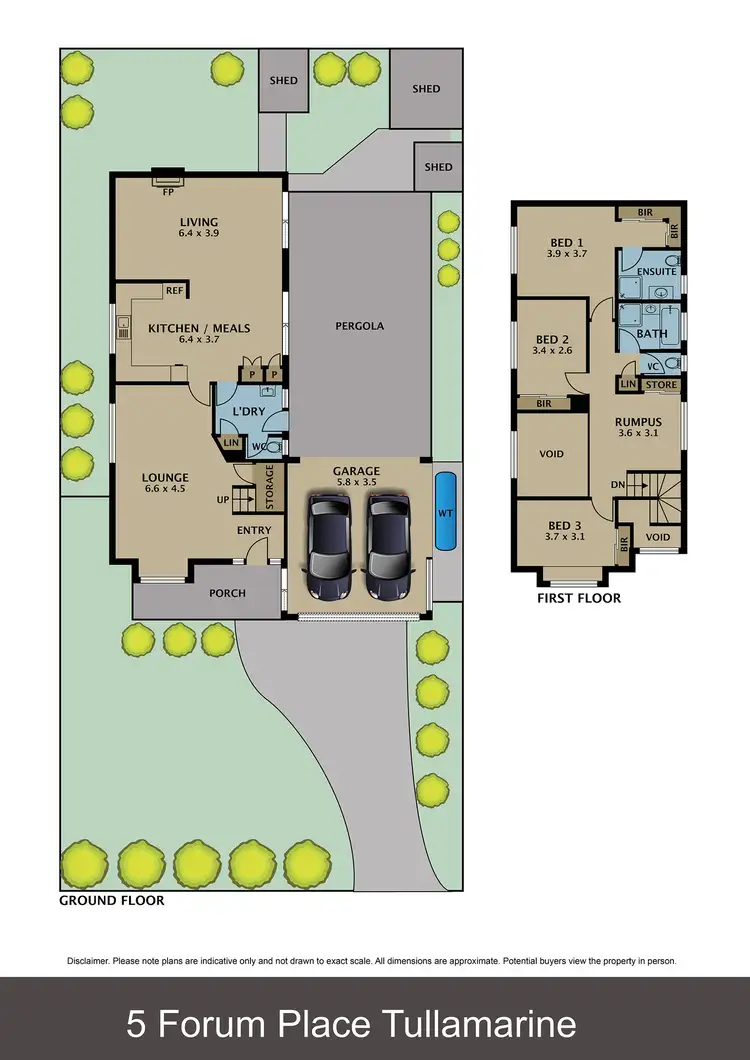 Floorplan of Homely house listing, 5 Forum Place, Tullamarine VIC 3043