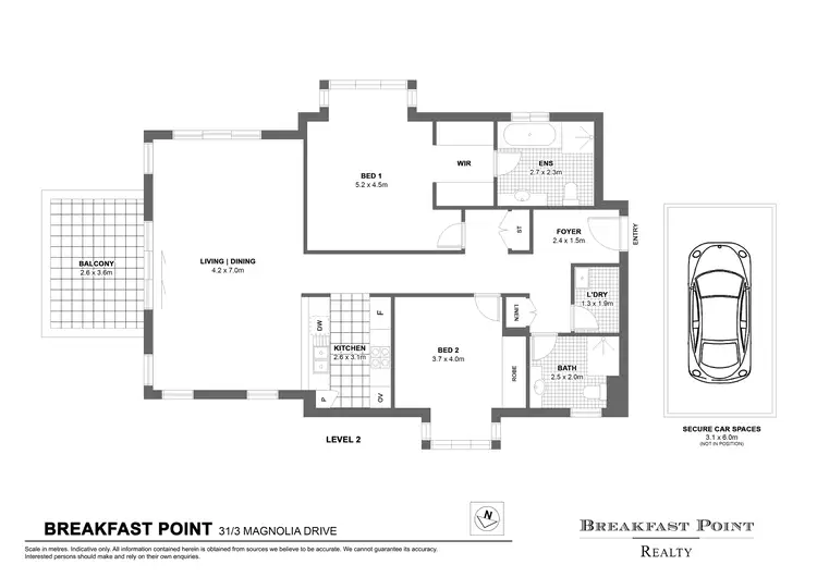 Floorplan of Homely apartment listing, 31/3 Magnolia Drive, Breakfast Point NSW 2137
