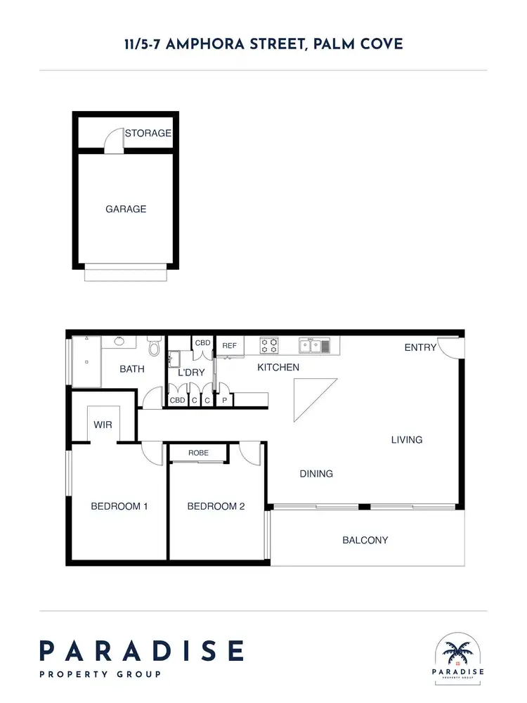 Floorplan of Homely apartment listing, 11/5-7 Amphora Street, Palm Cove QLD 4879