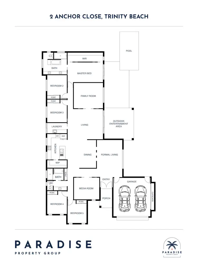 Floorplan of Homely house listing, 2 Anchor Close, Trinity Beach QLD 4879