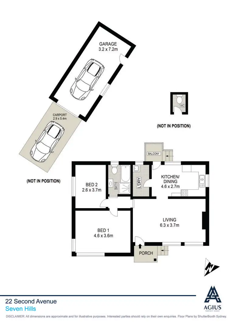 Floorplan of Homely house listing, 22 Second Avenue, Seven Hills NSW 2147