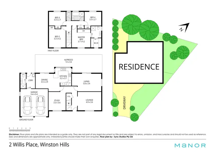 Floorplan of Homely house listing, 2 Willis Place, Winston Hills NSW 2153
