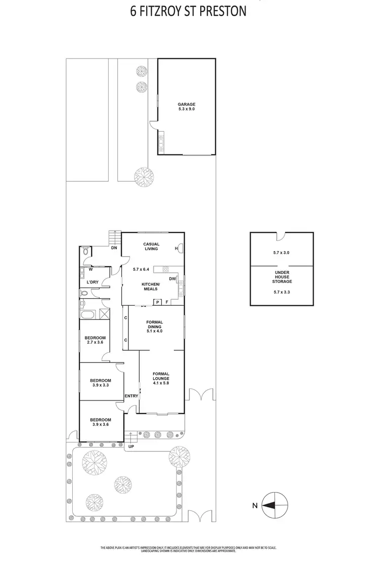 Floorplan of Homely house listing, 6 Fitzroy Street, Preston VIC 3072