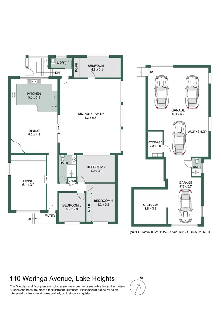 Floorplan of Homely house listing, 110 Weringa Avenue, Lake Heights NSW 2502