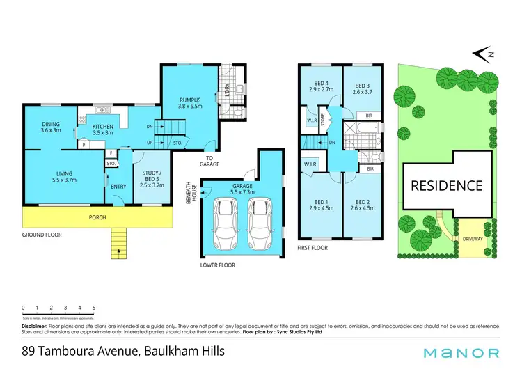 Floorplan of Homely house listing, 89 Tamboura Avenue, Baulkham Hills NSW 2153