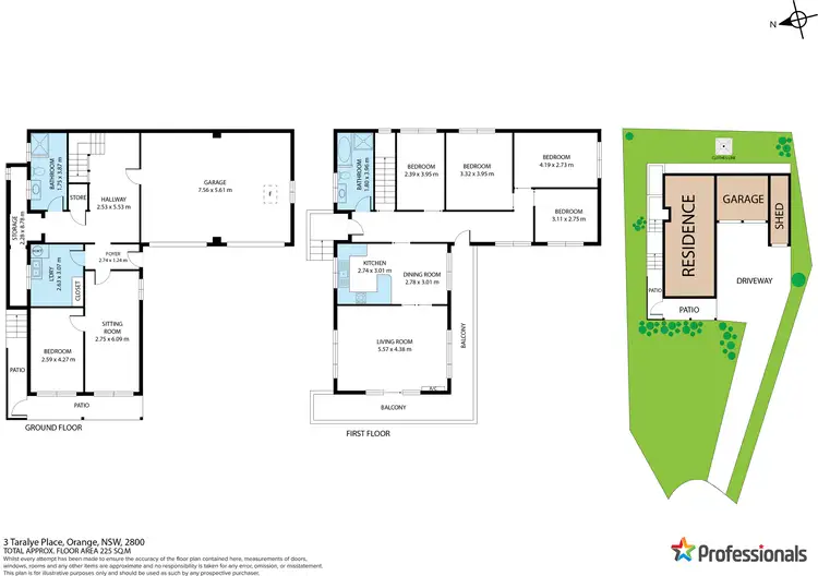 Floorplan of Homely house listing, 3 Taralye Place, Orange NSW 2800