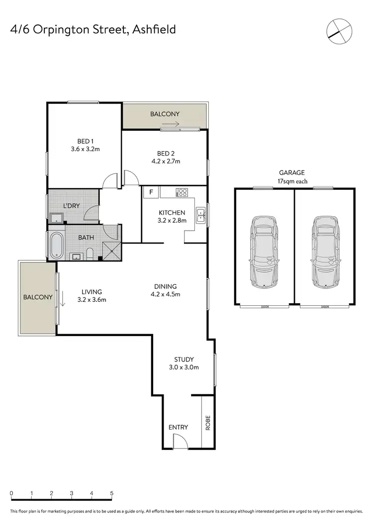 Floorplan of Homely apartment listing, 4/6 Orpington Street, Ashfield NSW 2131