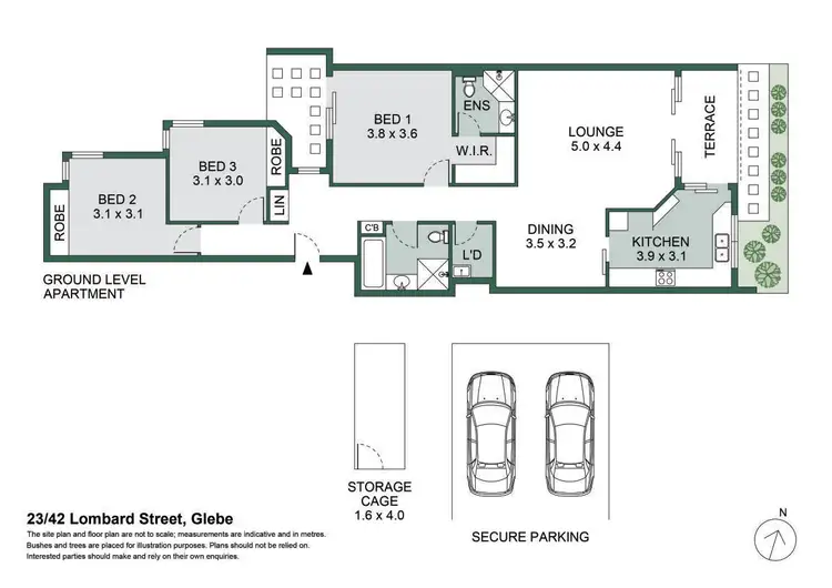 Floorplan of Homely apartment listing, 23/42 Lombard Street, Glebe NSW 2037