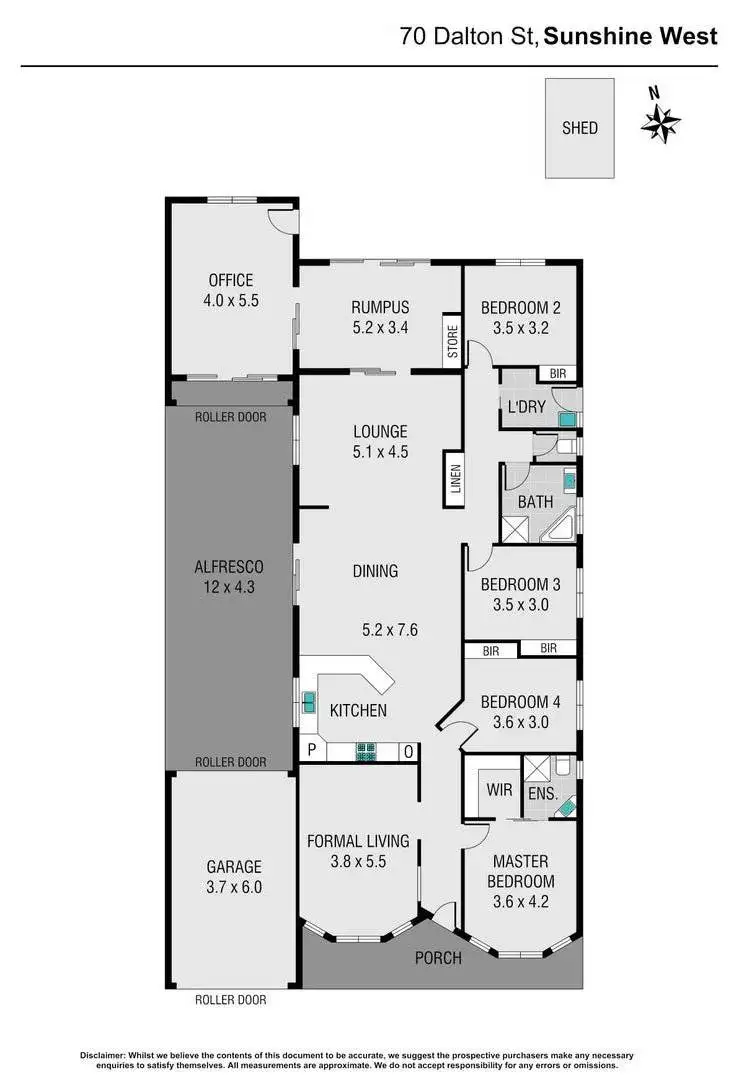 Floorplan of Homely house listing, 70 Dalton Street, Sunshine West VIC 3020