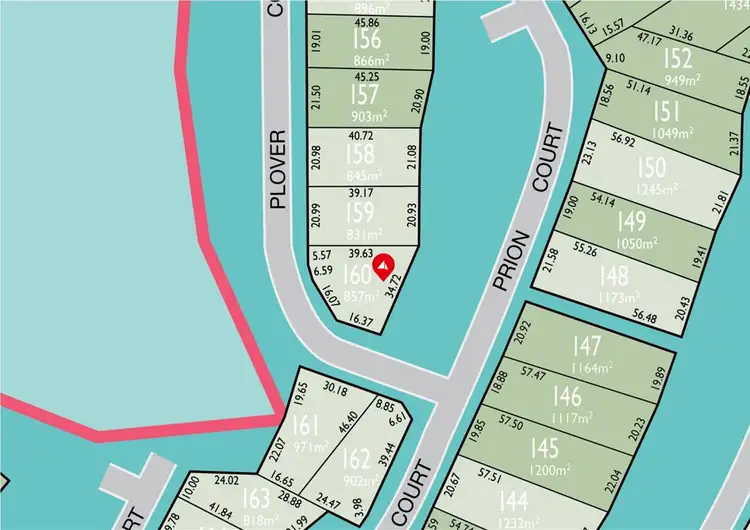Floorplan of Homely land listing, 18 Plover Court, Point Boston SA 5607