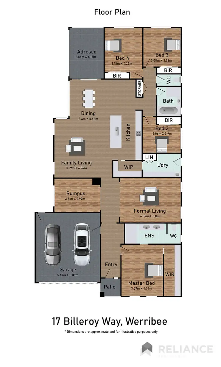 Floorplan of Homely house listing, 17 Billeroy Way, Werribee VIC 3030