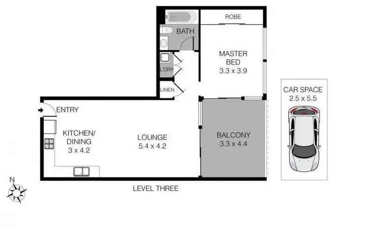 Floorplan of Homely apartment listing, 2313/43-45 Wilson Street, Botany NSW 2019