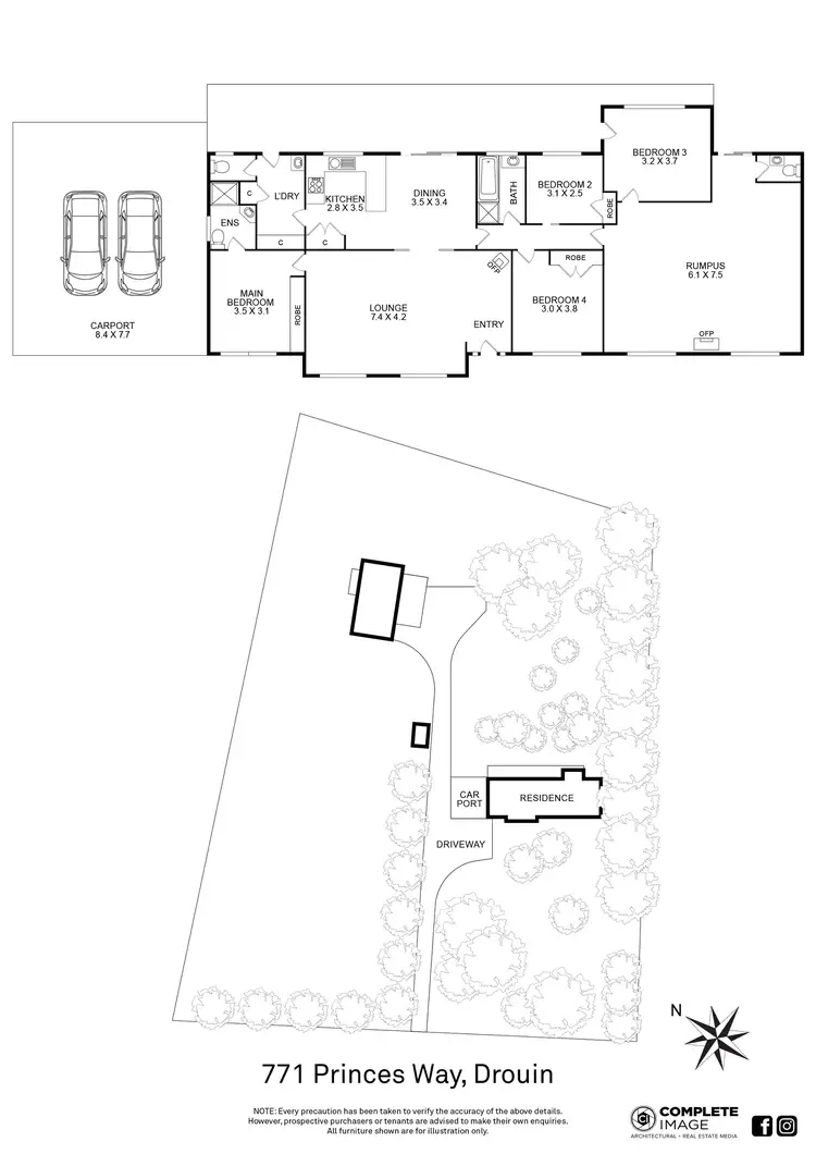 Floorplan of Homely house listing, 771 Princes Way, Drouin VIC 3818