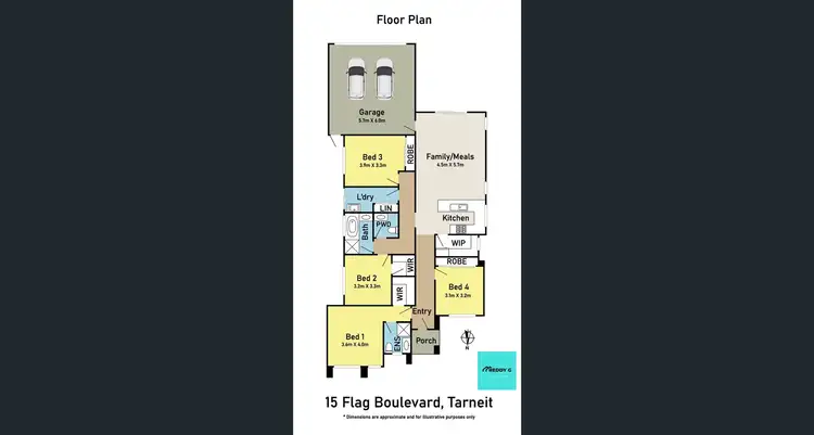Floorplan of Homely house listing, 15 Flag Boulevard, Tarneit VIC 3029