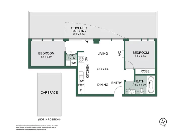Floorplan of Homely apartment listing, 304/232-242 Rouse Street, Port Melbourne VIC 3207