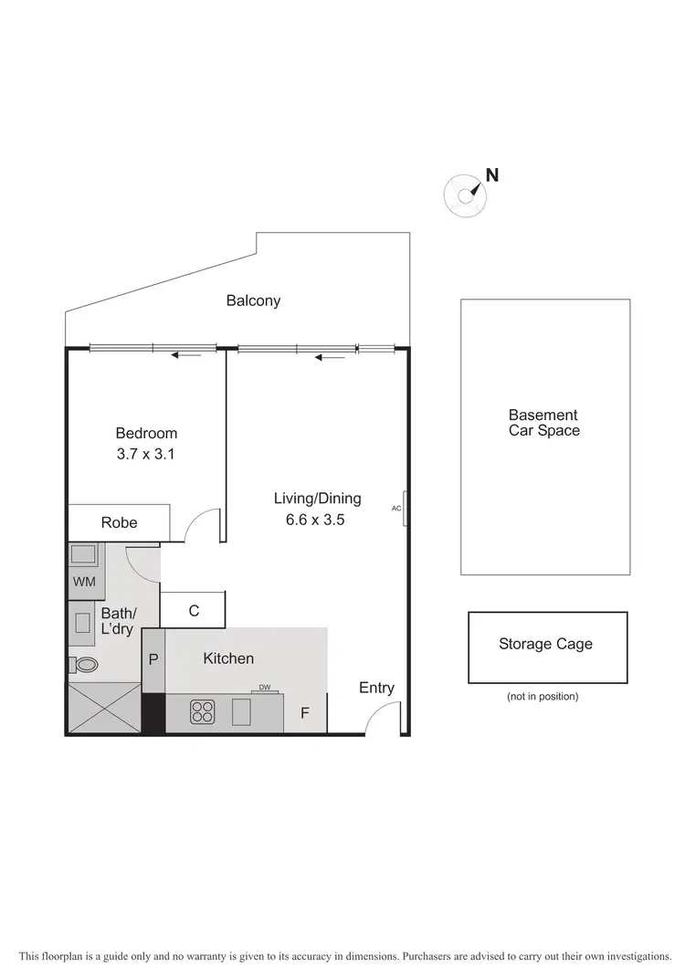 Floorplan of Homely apartment listing, 320/163 Fitzroy Street, St Kilda VIC 3182