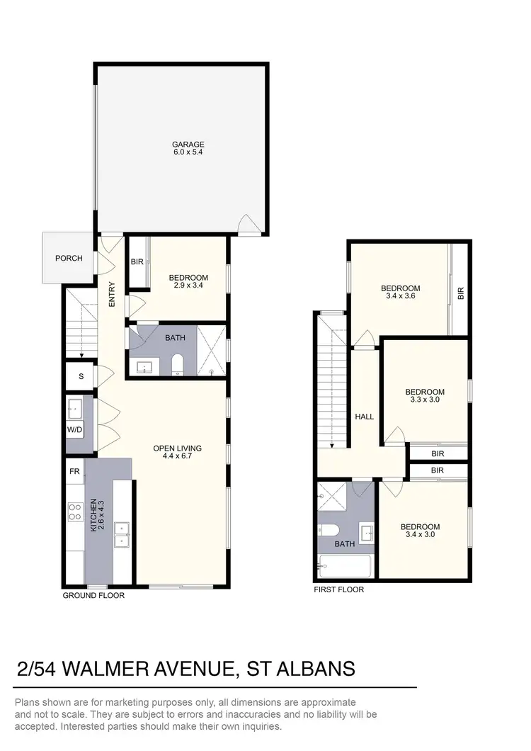 Floorplan of Homely unit listing, 2/54 Walmer Avenue, St Albans VIC 3021