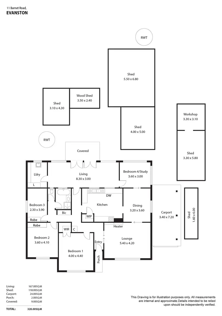 Floorplan of Homely house listing, 11 Barnet Road, Evanston SA 5116