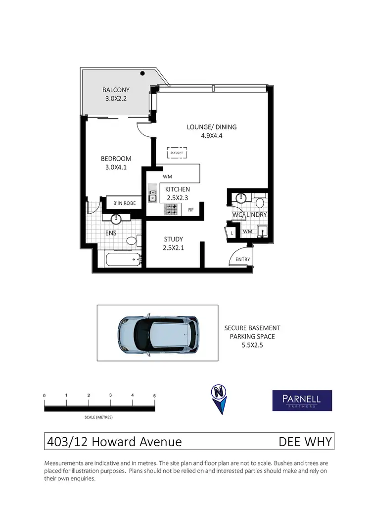 Floorplan of Homely apartment listing, 403/12 Howard Street, Dee Why NSW 2099