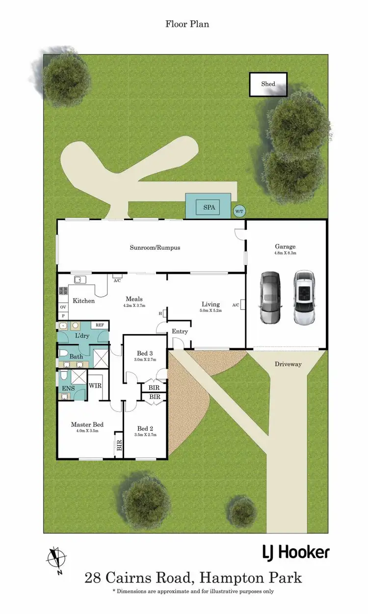 Floorplan of Homely house listing, 28 Cairns Road, Hampton Park VIC 3976
