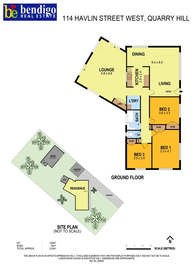 Floorplan of Homely house listing, 114 Havlin Street West, Quarry Hill VIC 3550