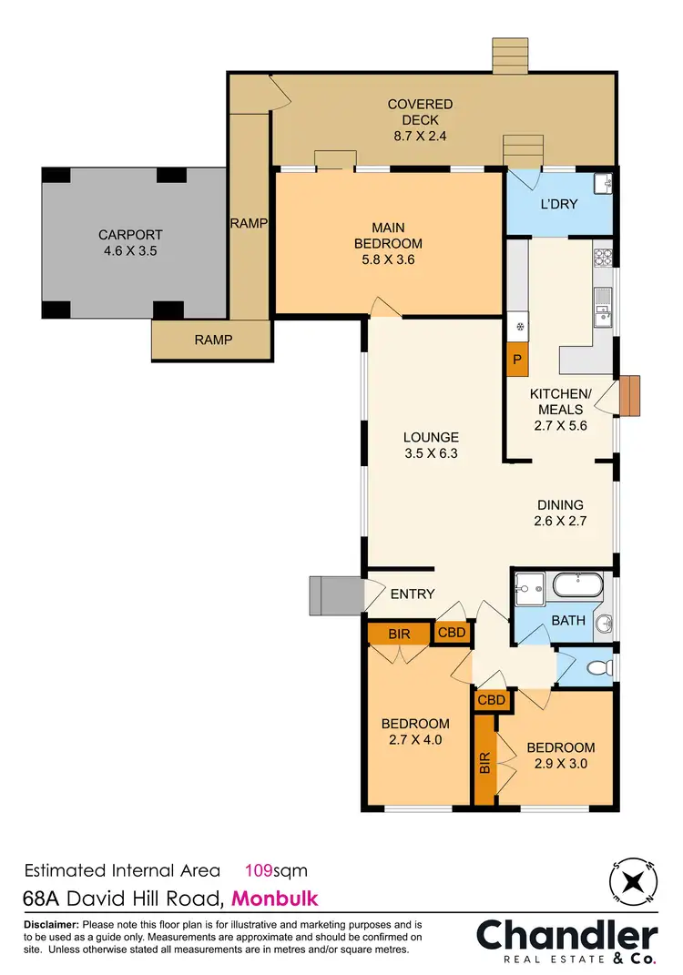 Floorplan of Homely house listing, 68A David Hill Road, Monbulk VIC 3793