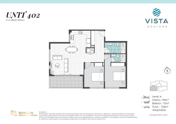 Floorplan of Homely apartment listing, 8-10 Moore Street, Gosford NSW 2250