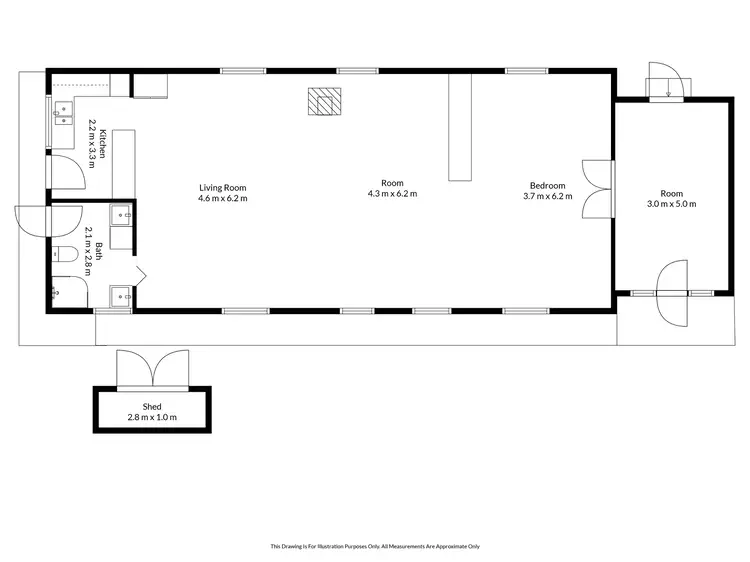 Floorplan of Homely house listing, 14 Splatt Street, Apsley VIC 3319