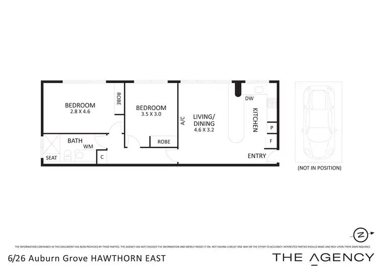 Floorplan of Homely apartment listing, 6/26 Auburn Grove, Hawthorn East VIC 3123