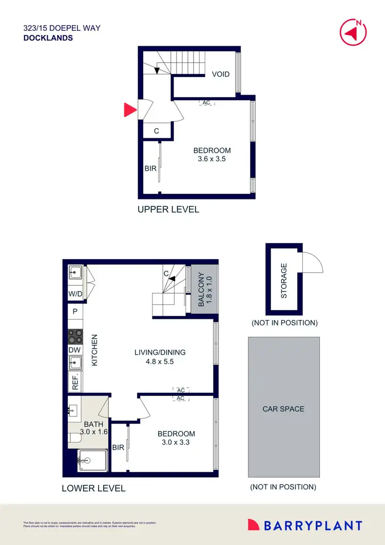 Floorplan of Homely apartment listing, 323/15 Doepel Way, Docklands VIC 3008