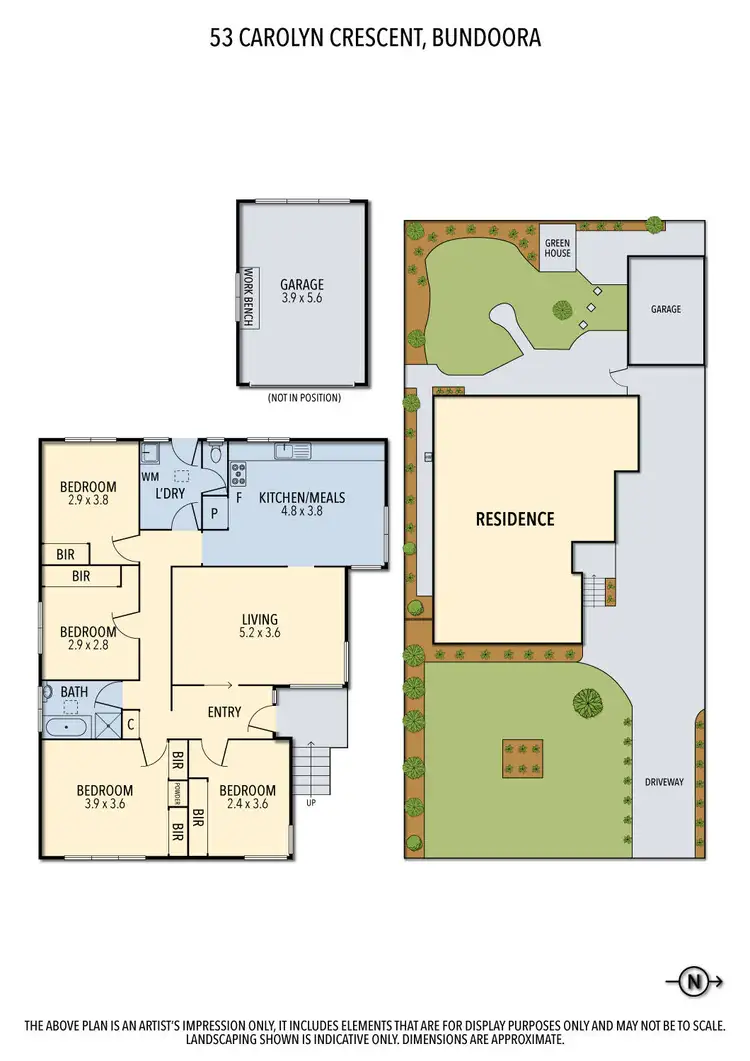 Floorplan of Homely house listing, 53 Carolyn Crescent, Bundoora VIC 3083