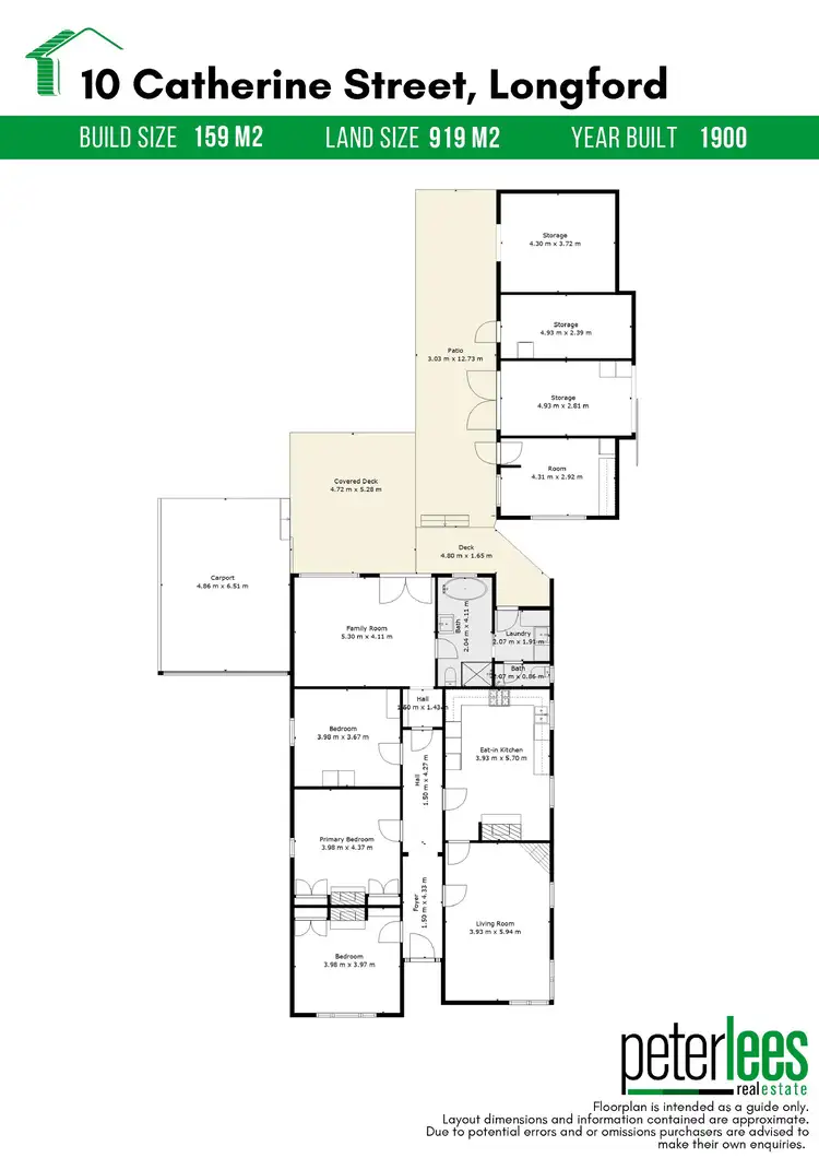 Floorplan of Homely house listing, 10 Catherine Street, Longford TAS 7301