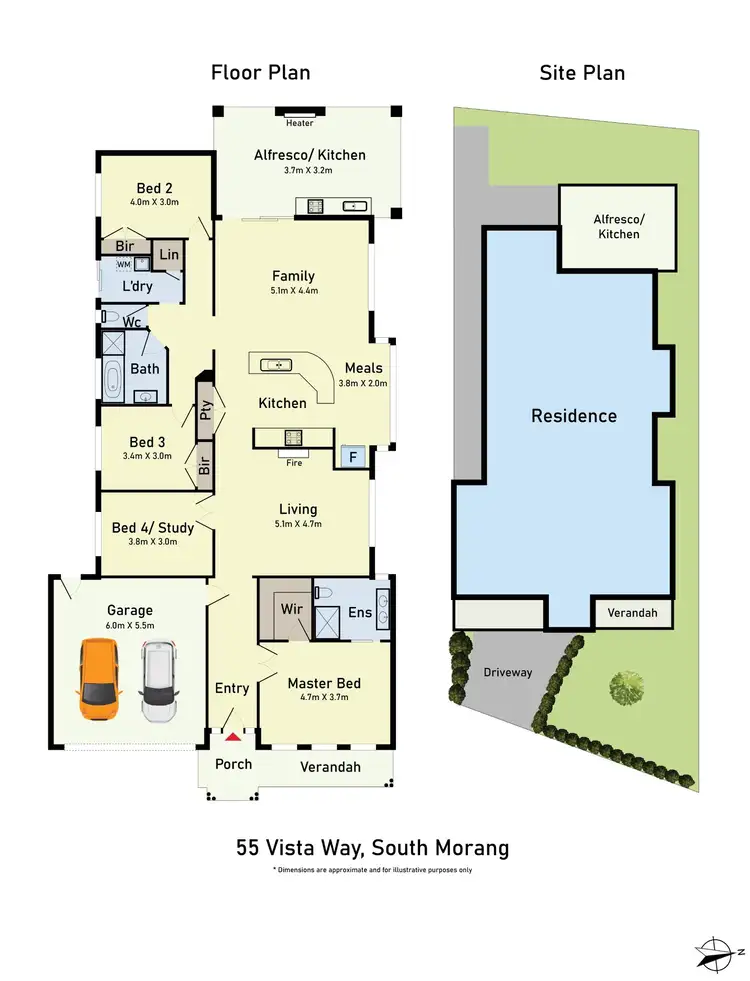 Floorplan of Homely house listing, 55 Vista Way, South Morang VIC 3752
