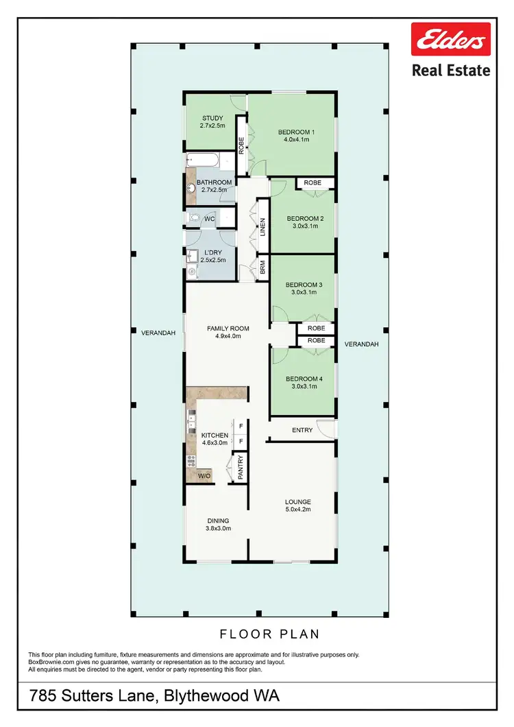 Floorplan of Homely rural property listing, 785 Sutters Lane, Blythewood WA 6208