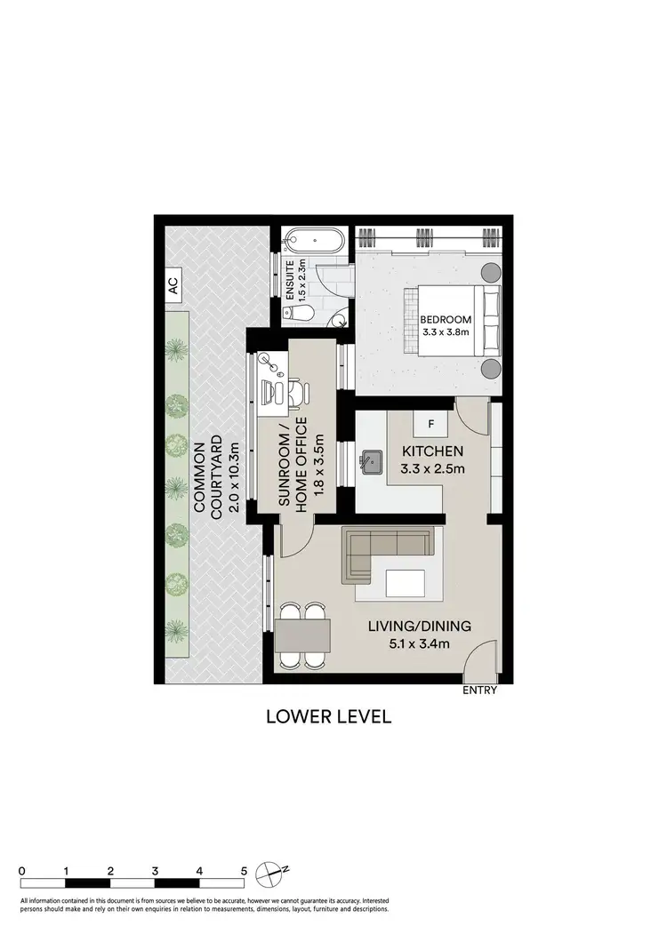 Floorplan of Homely apartment listing, 1/3 Pacific Street, Bronte NSW 2024