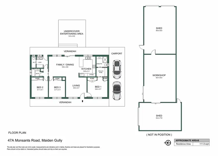 Floorplan of Homely house listing, 47a Monsants Road, Maiden Gully VIC 3551