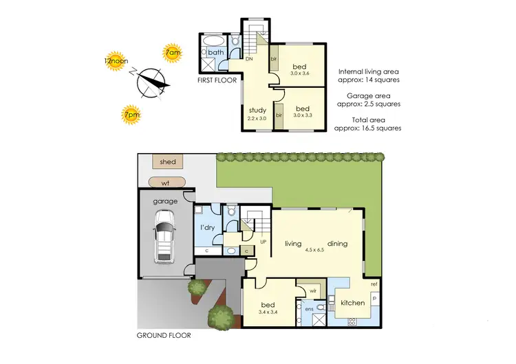 Floorplan of Homely townhouse listing, 2/19 Wentworth Avenue, Frankston South VIC 3199