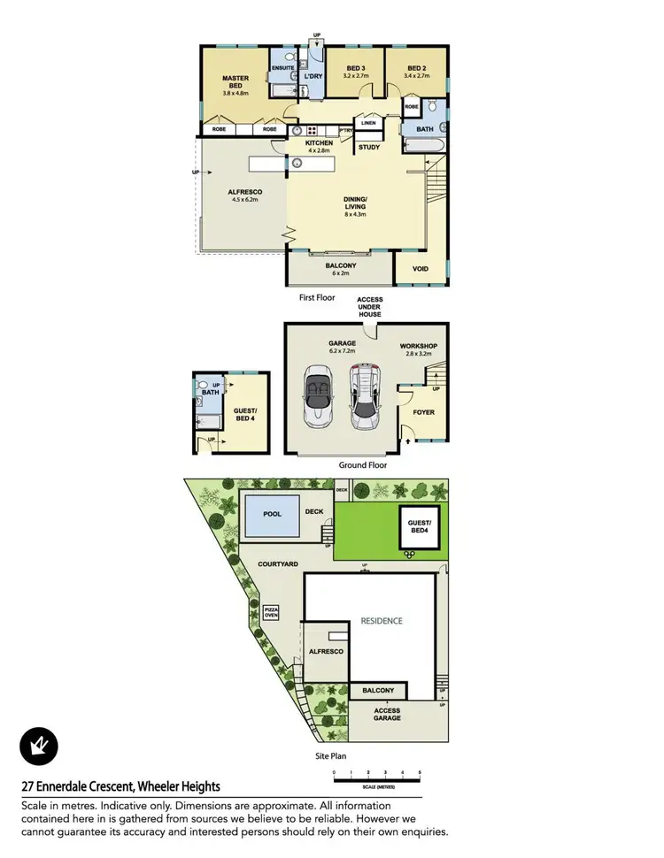 Floorplan of Homely house listing, 27 Ennerdale Crescent, Wheeler Heights NSW 2097