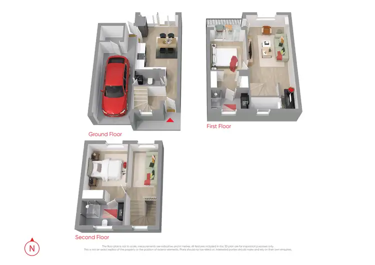 Floorplan of Homely townhouse listing, 5/69-71 Potter Street, Dandenong VIC 3175