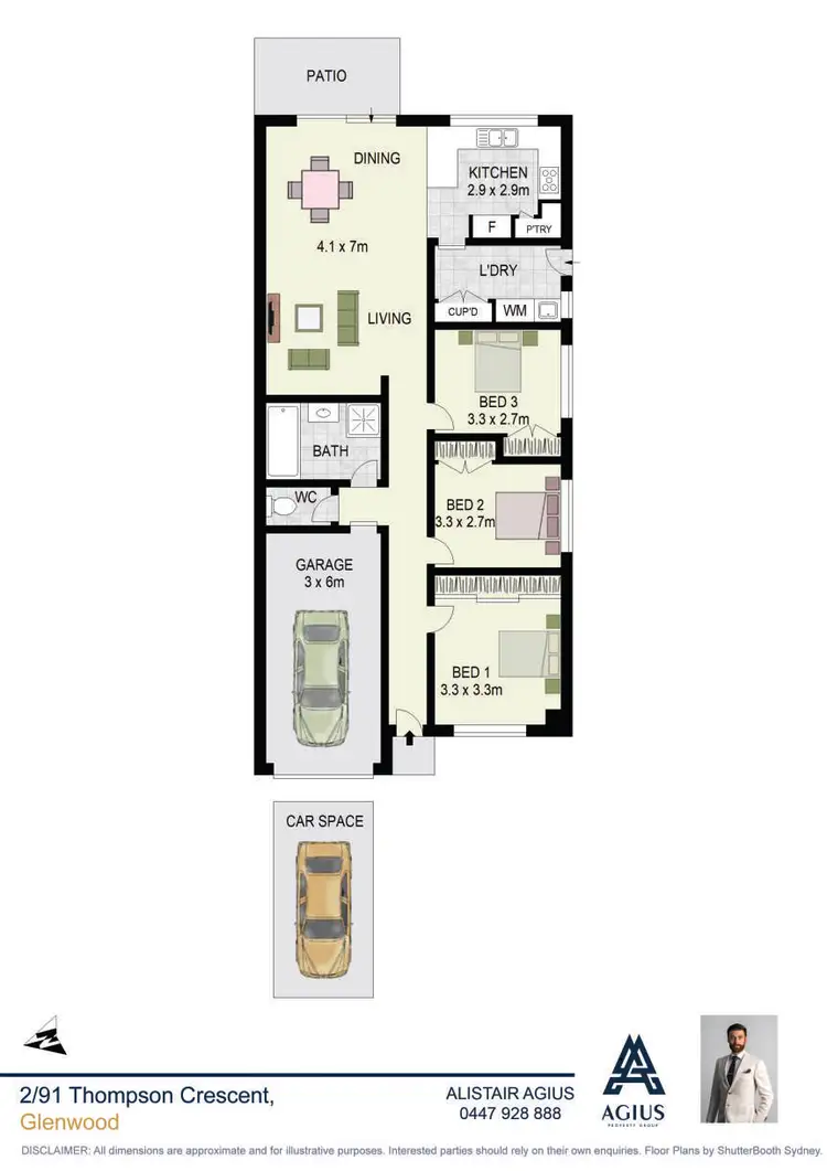 Floorplan of Homely house listing, 91B Thompson Crescent, Glenwood NSW 2768