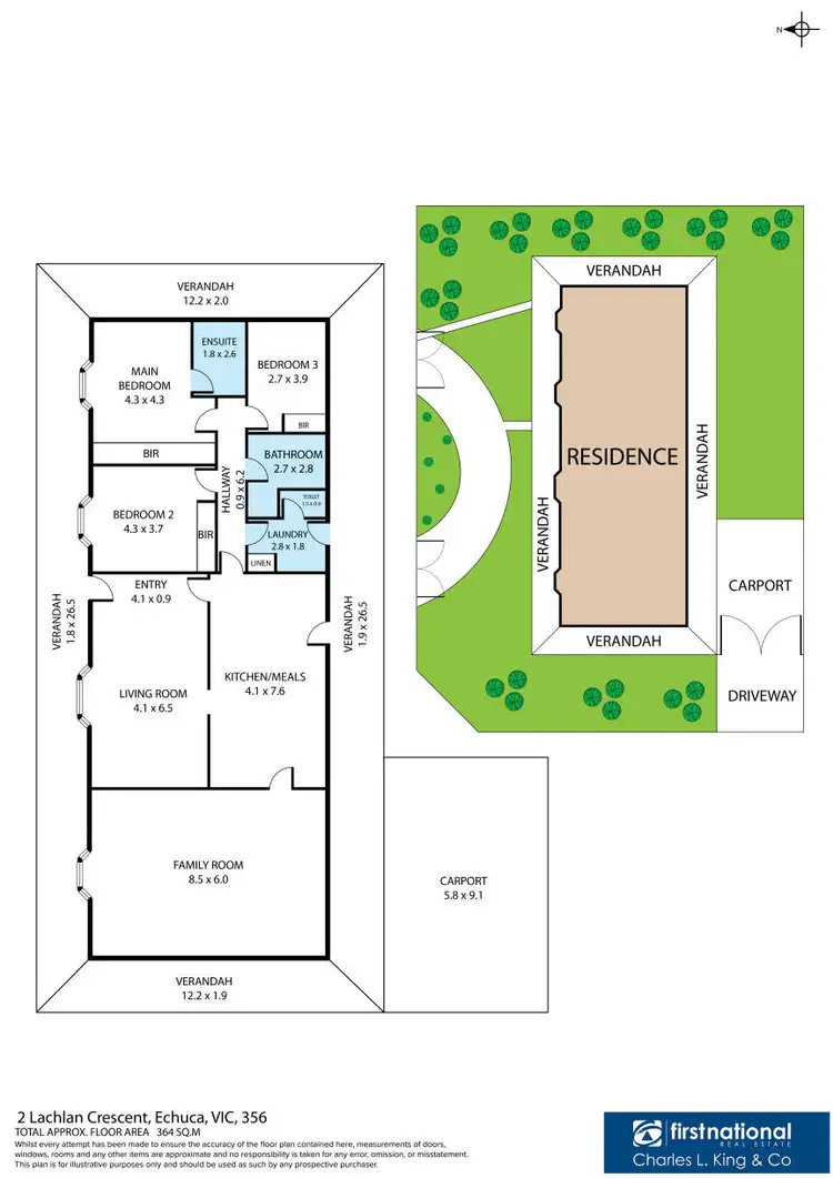 Floorplan of Homely house listing, 2 Lachlan Crescent, Echuca VIC 3564