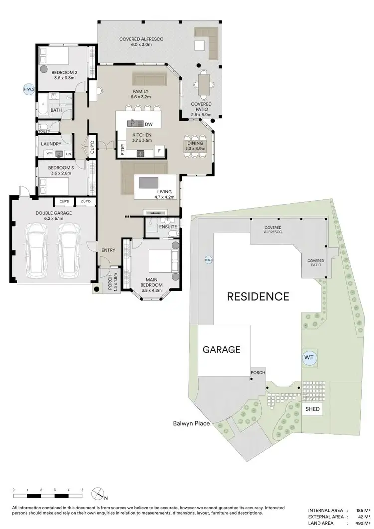 Floorplan of Homely house listing, 6 Balwyn Place, Robina QLD 4226