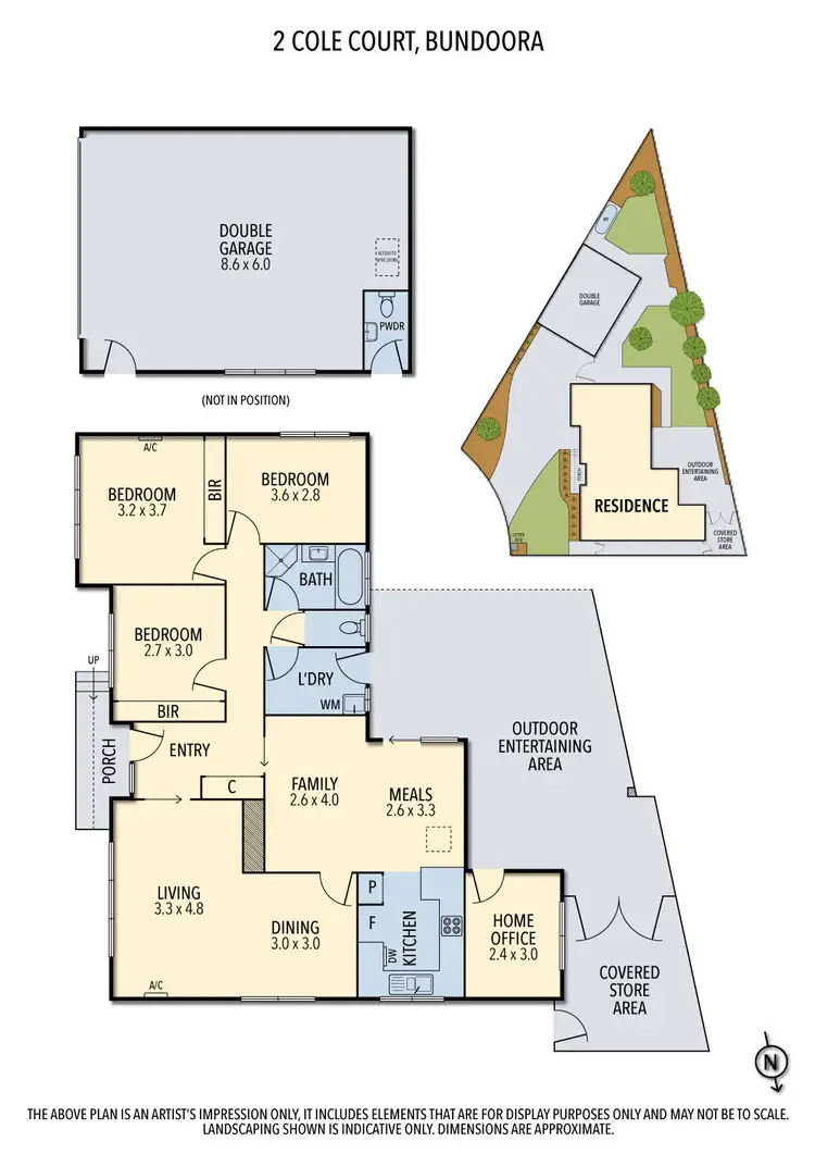 Floorplan of Homely house listing, 2 Cole Court, Bundoora VIC 3083