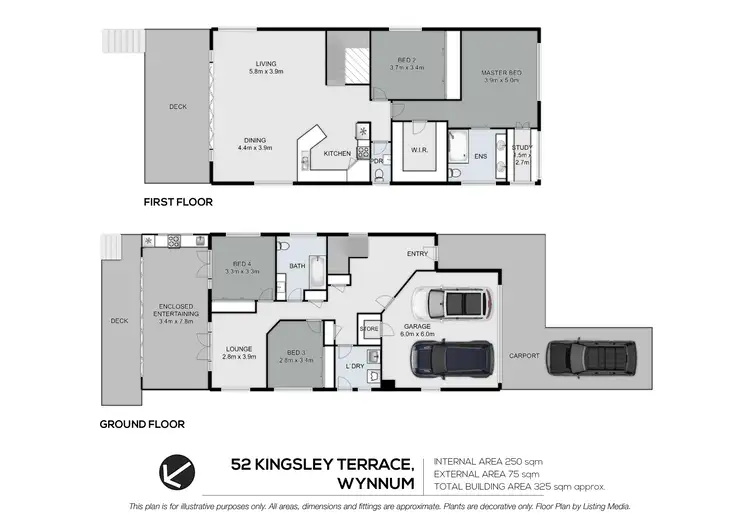 Floorplan of Homely house listing, 52 Kingsley Terrace, Wynnum QLD 4178