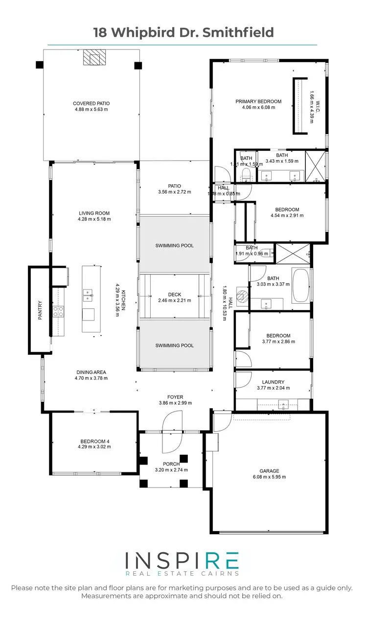 Floorplan of Homely house listing, 18 Whipbird Drive, Smithfield QLD 4878