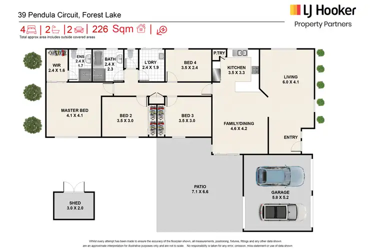 Floorplan of Homely house listing, 39 Pendula Circuit, Forest Lake QLD 4078