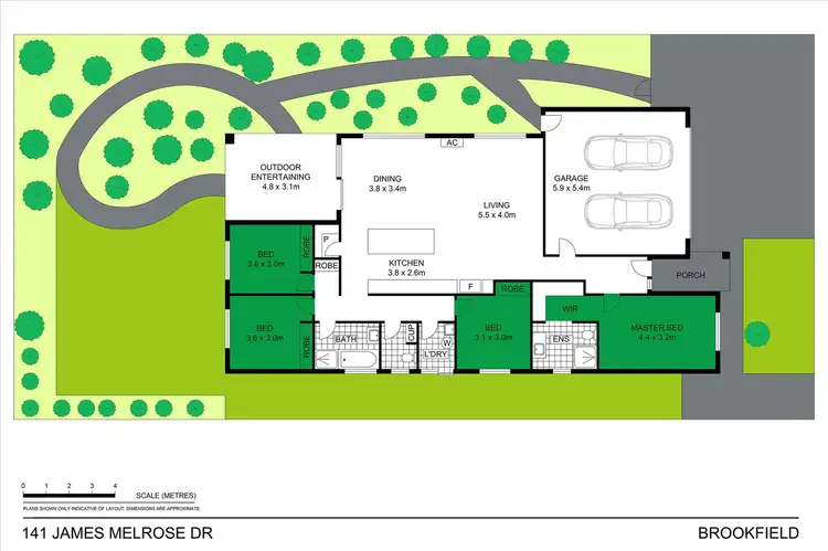 Floorplan of Homely house listing, 141 James Melrose Drive, Brookfield VIC 3338