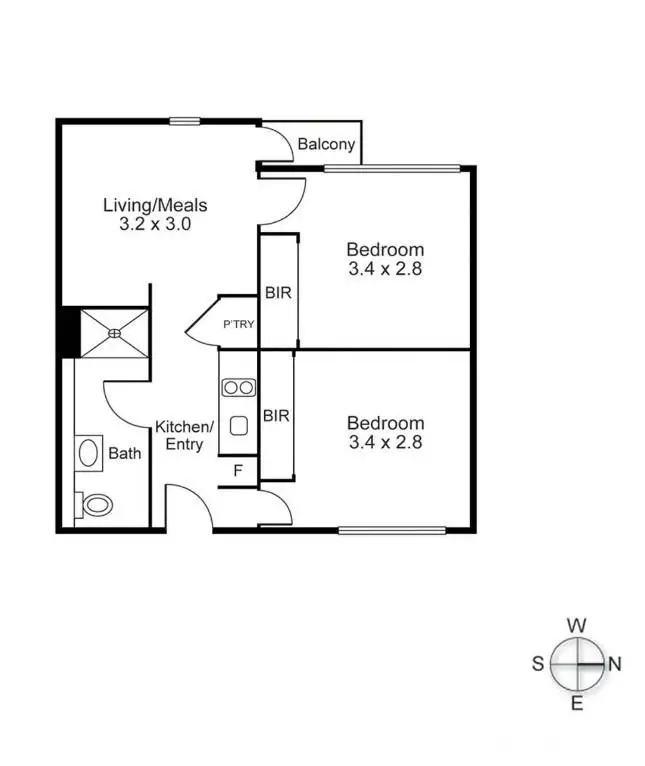 Floorplan of Homely apartment listing, 112/903 Dandenong Road, Malvern East VIC 3145