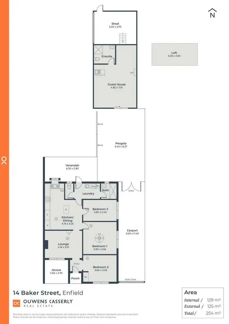 Floorplan of Homely house listing, 14 Baker Street, Enfield SA 5085