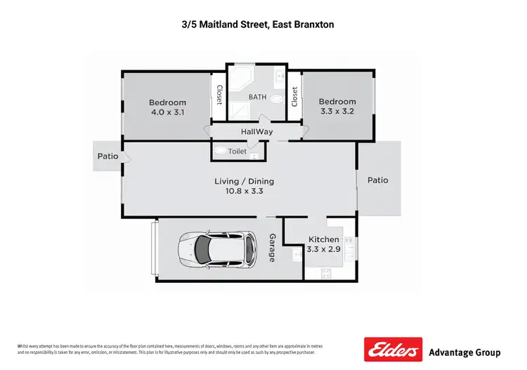 Floorplan of Homely townhouse listing, 3/5 Maitland Street, East Branxton NSW 2335